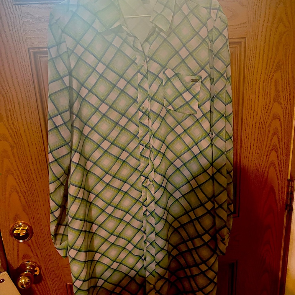 Tommy Hilfiger XL plaid Oxford shirt dress
